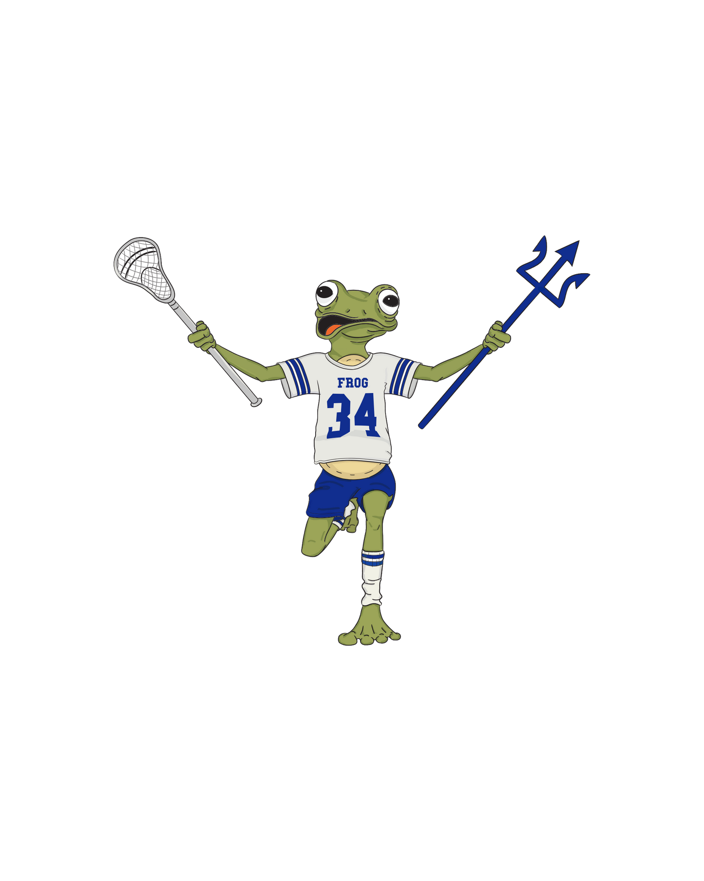 Durham Lax Frog Sticker