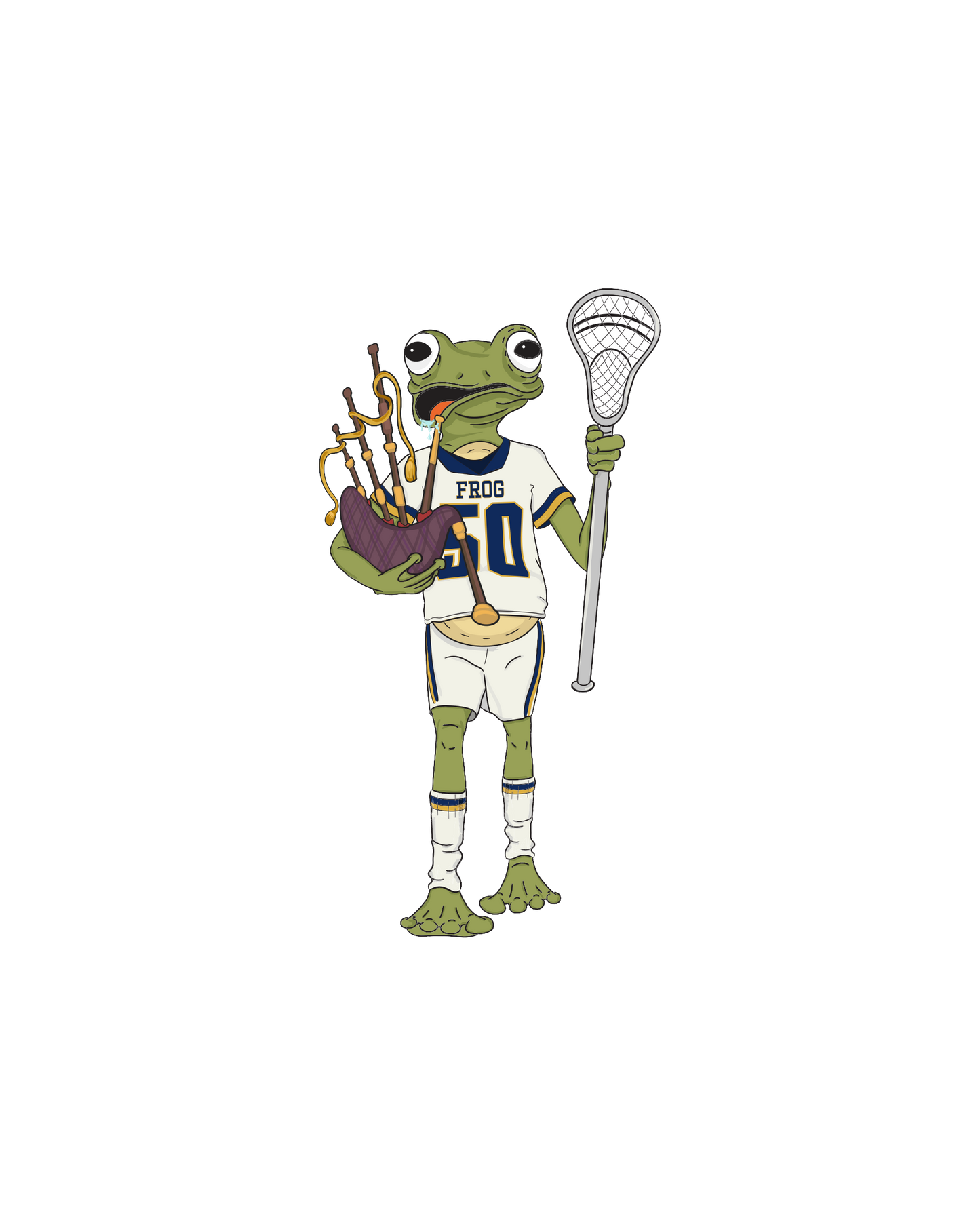 Irish Lax Frog Sticker